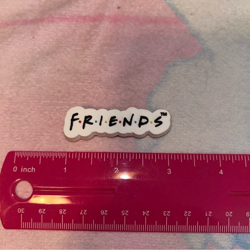 5 for $15 CROCS Friends logo jibbitz